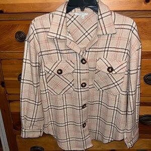 Flannel Plaid Shacket size Small